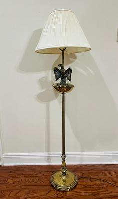 Antique Brass Eagle Floor Lamp