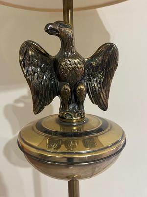 Antique Brass Eagle Floor Lamp