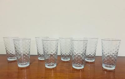Vintage Libbey Bubble Glasses Set Of 8