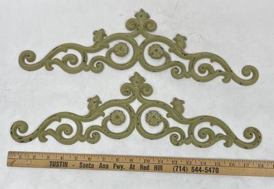 Window / Door Scroll Trim (2) Verde Green