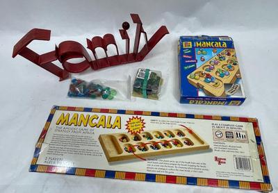 Family Game Night Lot - 2 Macula boards, extra markers. and metal 3D "Family" sign