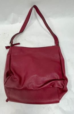 Tommy Hilfinger Burgundy Colored Leather-like Purse