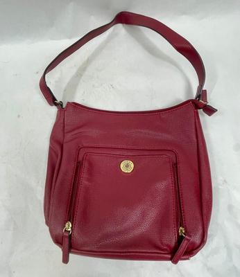 Tommy Hilfinger Burgundy Colored Leather-like Purse