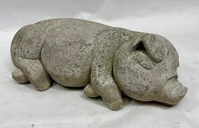 Concrete Pig Garden Art Statue
