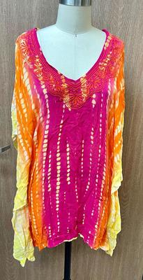 Trina Turk Swim Cover Up medium size pink orange yellow