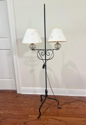 Vintage iron floor lamp