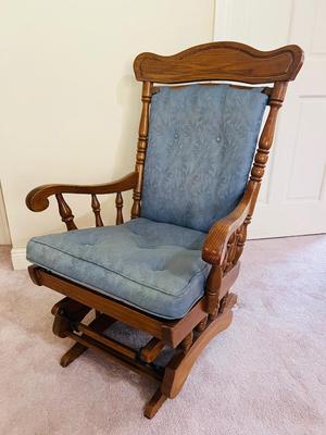 Cushioned Wooden Rocker
