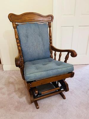 Cushioned Wooden Rocker