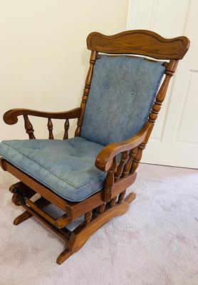 Cushioned Wooden Rocker