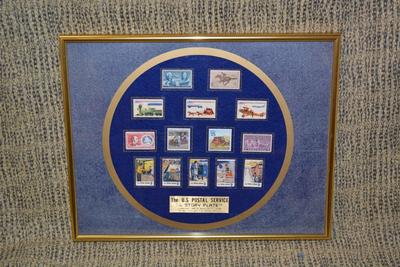 The U.S. Postal Service Story Plate Framed & Matted Collection by Henry Gill