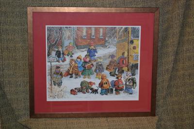 Pauline Thibodeau Paquin Signed Lithograph "Fin De Classes" 51/450