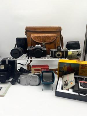 Vintage Camera Lot ~ PENTAX, KODAK, CANON