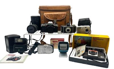 Vintage Camera Lot ~ PENTAX, KODAK, CANON