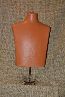 Vintage Adjustable Male Torso Mannequin w/ Chrome Base 31”/60”