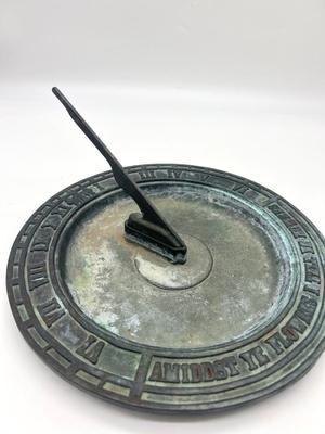 Vintage Cast Iron Sun Dial