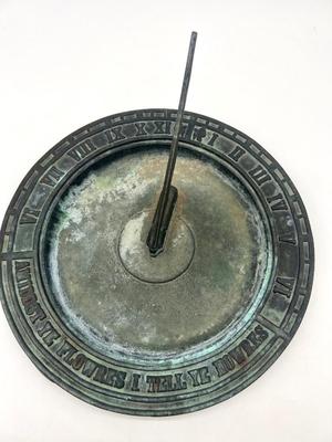 Vintage Cast Iron Sun Dial