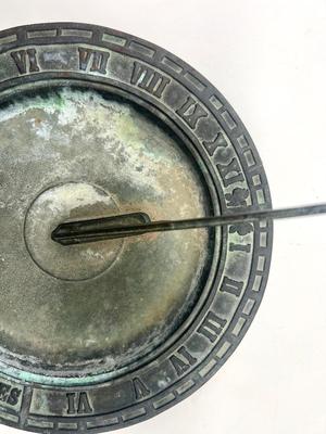 Vintage Cast Iron Sun Dial