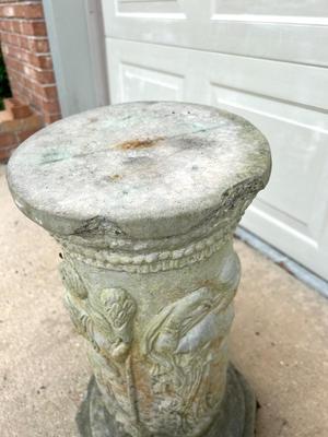 Concrete Statue and Pedestal