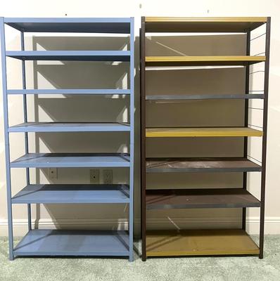 Pair of Metal Shelves - Lot B