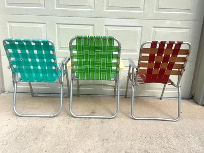 Vintage Aluminum Chair Lot Of 7~ Read Details