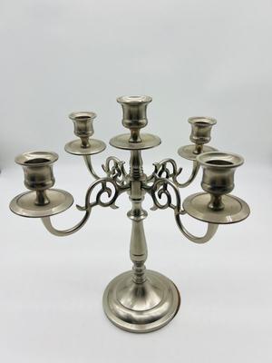 LACQUERED BRASS Five Arm Candelabra India