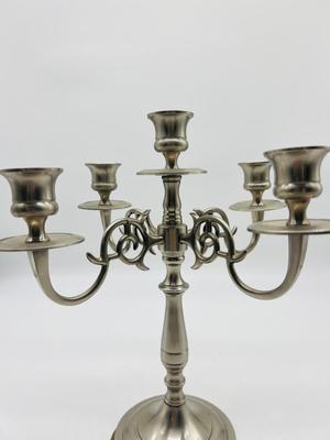 LACQUERED BRASS Five Arm Candelabra India