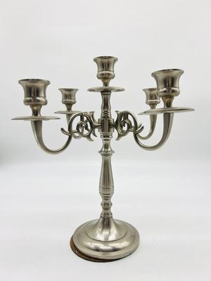 LACQUERED BRASS Five Arm Candelabra India