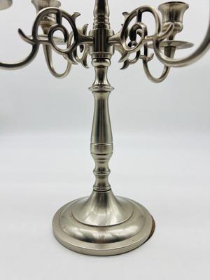 LACQUERED BRASS Five Arm Candelabra India