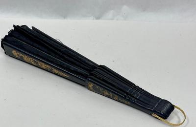 Vintage Black folding Hand Fan