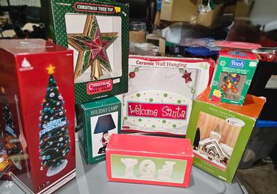 Large Christmas Decor Assortment Lot