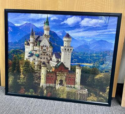 German Castle Framed Puzzle Picture