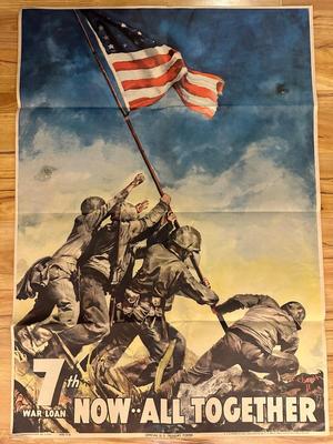 WW2 US Propaganda Poster “7th War Loan Now All Together”