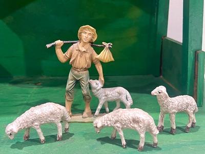 Vintage FONTANINI Nativity Set Italy Depose Nativity Set