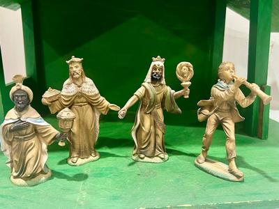 Vintage FONTANINI Nativity Set Italy Depose Nativity Set