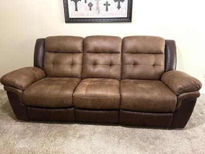 LIKE NEW MESSA Dual Reclining Sofa