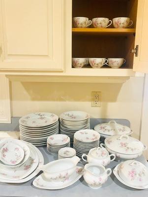 Antique O & E G Royal Austria Pink 75 Pieces