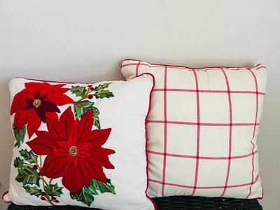 Four Decorative Throw Pillows