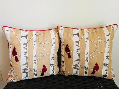 Four Decorative Throw Pillows