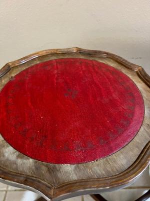 Two Vintage Pie Crust Top Tables