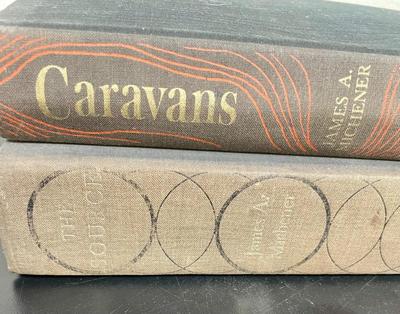 Vintage Book Pair: Caravans and The Source by James A. Michener