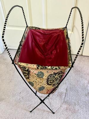 Two Vintage Knitting Basket Sewing Bags