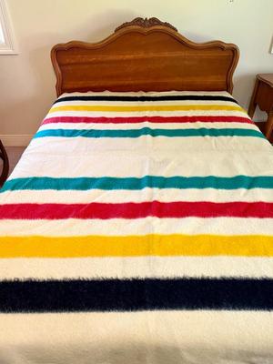 1930s Hudson Bay Company 4 Point Wool Blanket