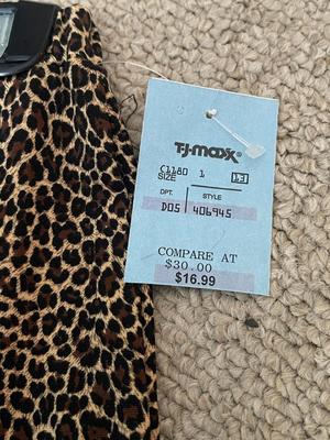 Brand New Leopard Print long skirt by IVORY, size 9/10