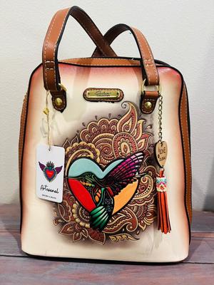 New ARTESANAL Hummingbird Embossed Bag
