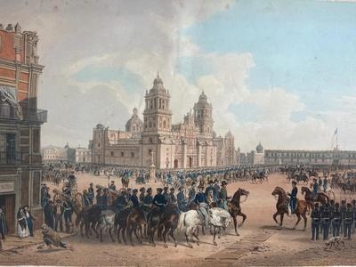 CARL NEBEL (1805-1855), Gen. Scott’s Entrance into Mexico