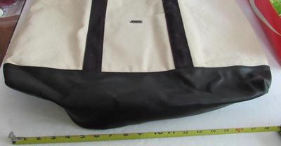Women's Large Black/Off White Tote/Bag, Express