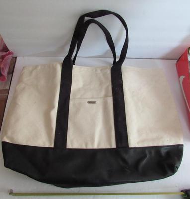 Women's Large Black/Off White Tote/Bag, Express