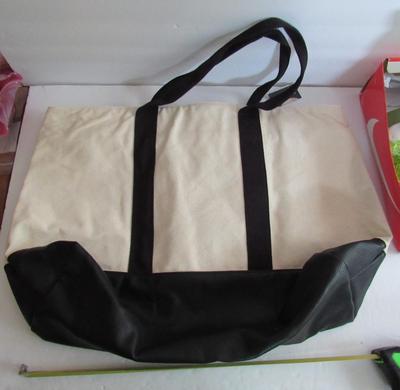 Women's Large Black/Off White Tote/Bag, Express