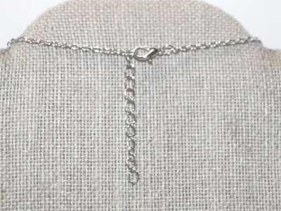 All Silver Tone Dragonfly PENDANT (2¼" x 2") on a Silver Tone Necklace Chain 17" L
