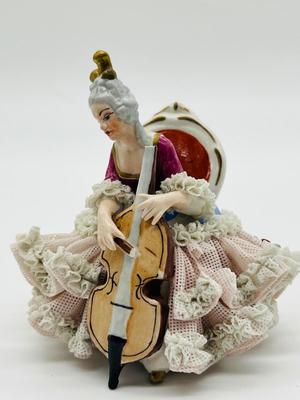 Germany Dresden Art Lace Figurines ~ Read Details